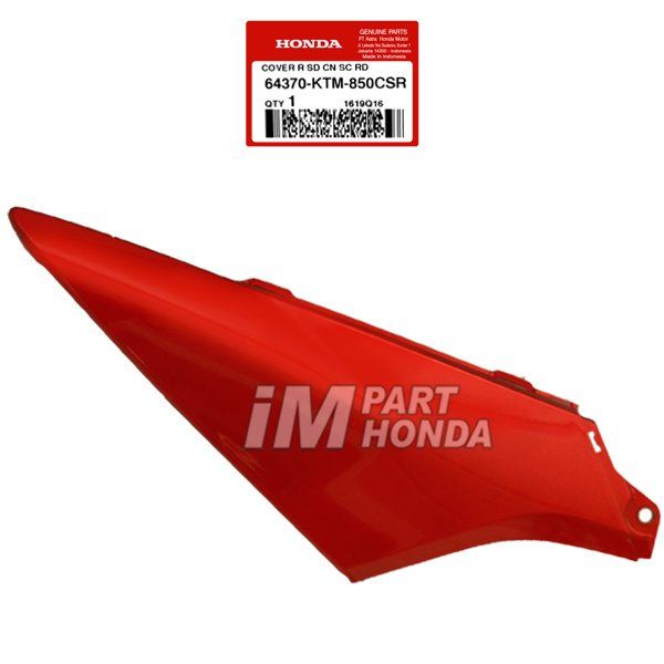 Cover Sambungan Body Kanan Supra X 125 Lama 2006 - 2013 Merah Marun Maron 64370-KTM-850CSR