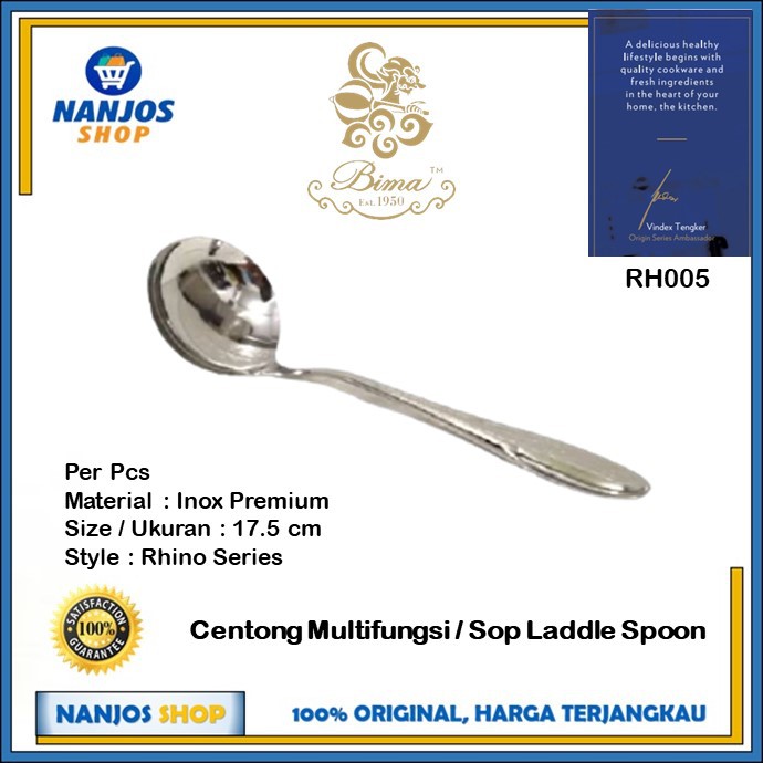 Bima Sendok Lauk Soup Ladle Spoon Rhino Series RH005