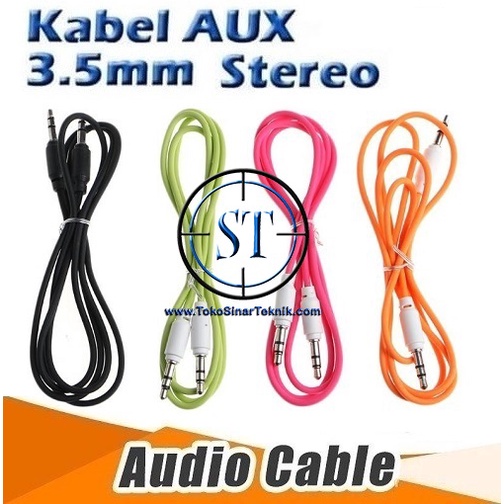 Kabel Jack Audio AUX 3.5mm @100mm Mini Stereo to Mini Stereo Jantan Audio