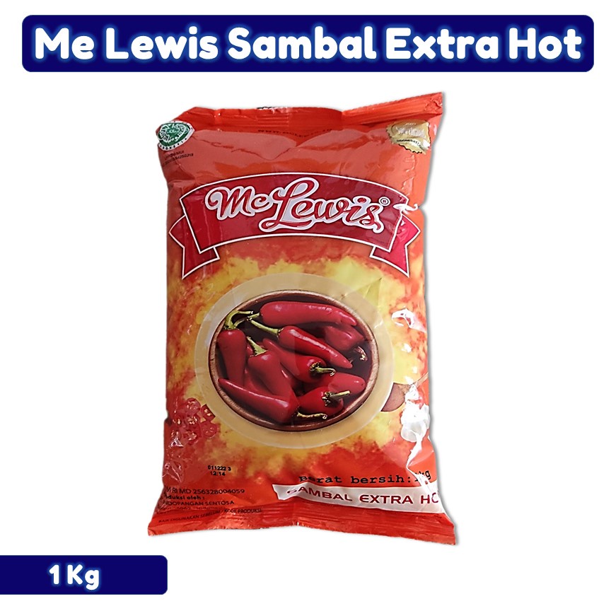 

SAMBAL EXRA HOT Mc LEWIS 1KG PEDAS