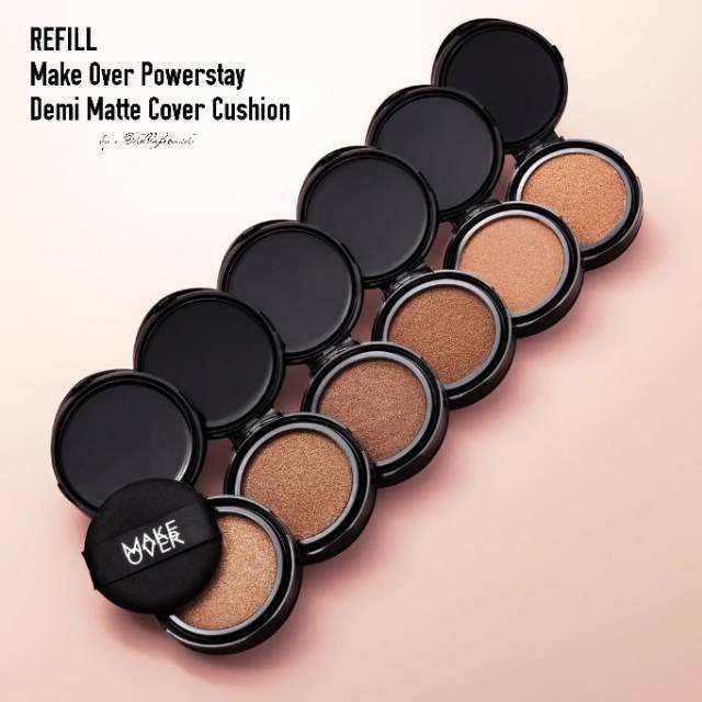 MAKE OVER Powerstay Demi Matte Cover Cushion | Makeover Cushion Bedak Foundation by AILIN