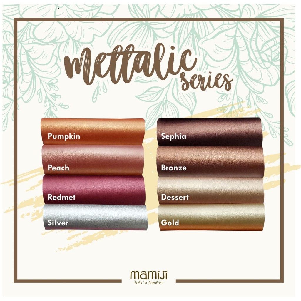 MYA METALLIC SIZE 36-41 | MAMIJI SANDAL BERKUALITAS HARGA TERJANGKAU-Pumpkin