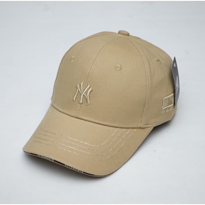 Topi Pria Topi NY MLB Baseball Pria Bill Up Import Mirror Original Unisex - Model C Cream(S1G8) Topi