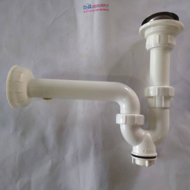 Sifon Angsa PVC / Saringan Wastafel Plastik / Sifon Wastafel Plastik