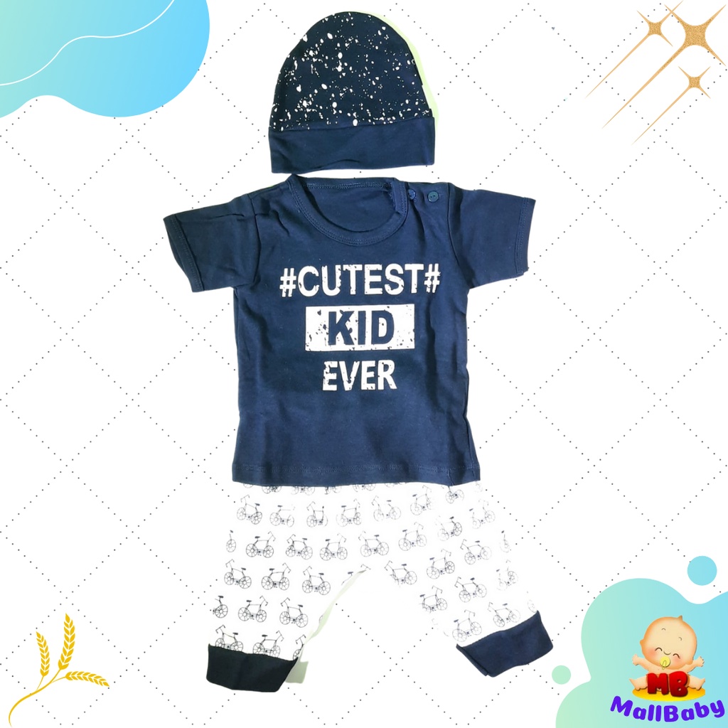 Baju Bayi Laki Laki 6-12 Bulan Setelan Bayi Laki Laki 1 Tahun Cutest Kid Ever