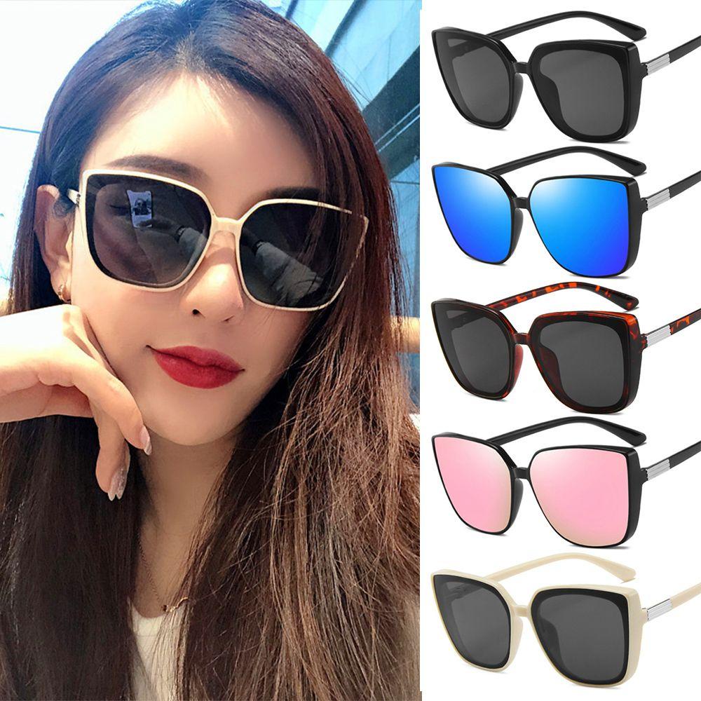 Lily Oversized Sunglasses Retro Wanita Kacamata Matahari Bingkai Besar