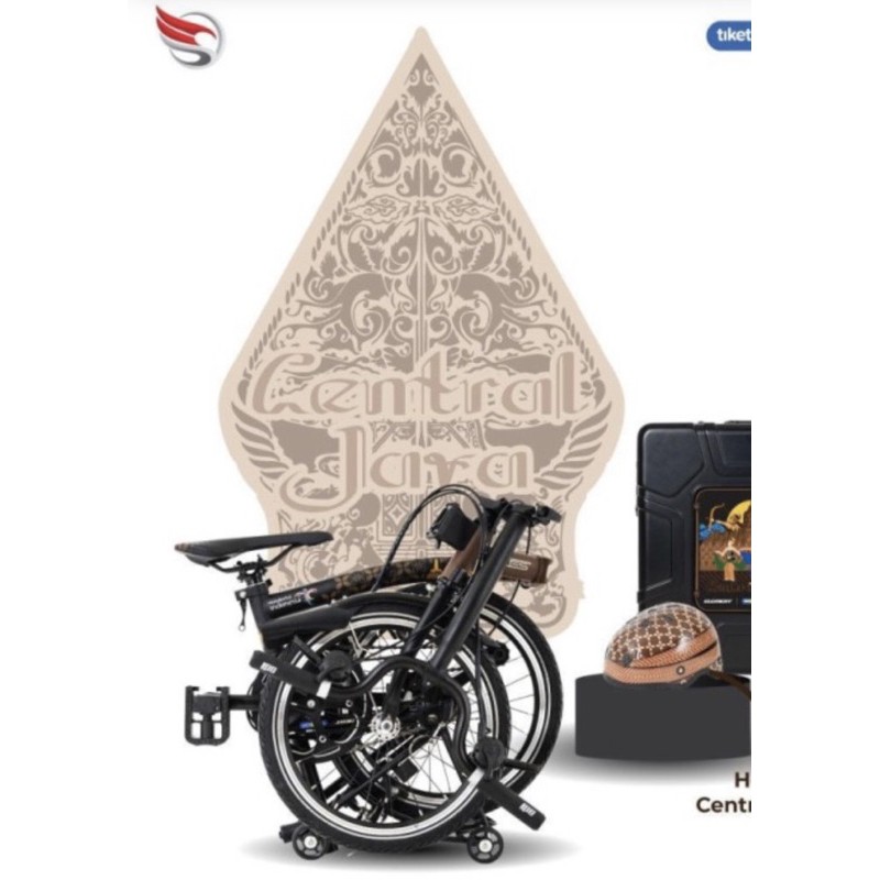 Sepeda Lipat Element Pikes Gen 2 Central Java Edisi Wonderful Indonesia Jawa Tengah SNI-Sepeda Plus Helm