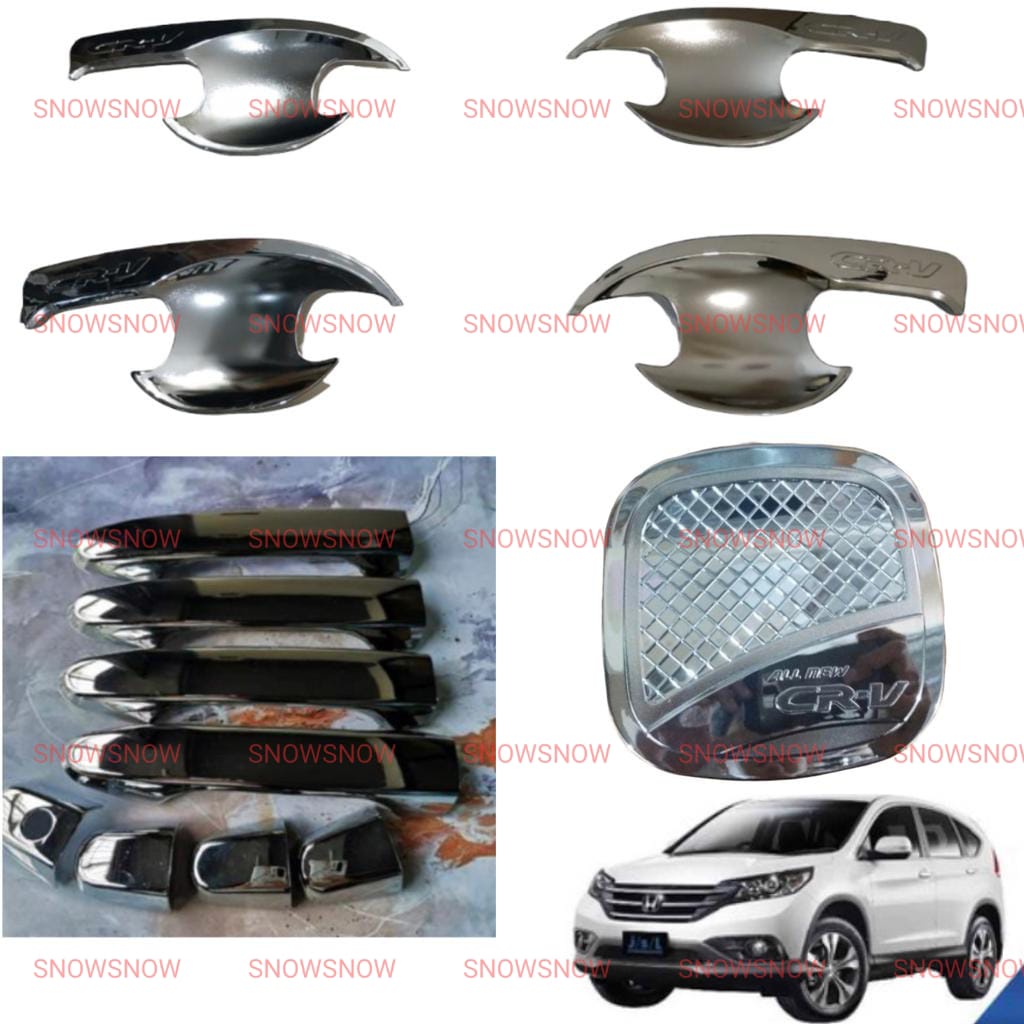 Paket Outer Handle Tank Cover Grand All New Crv 2013 2016 Chrome