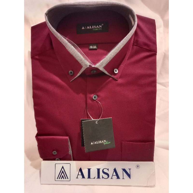 Kemeja Motif ALISAN Lengan Panjang