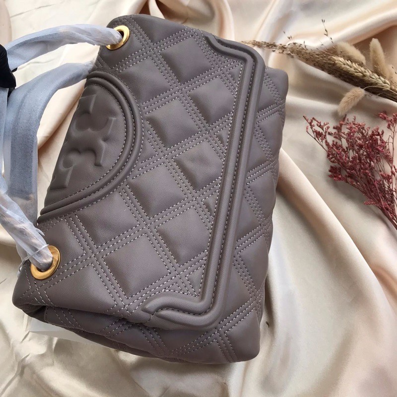 TB Soft Fleming Shoulder Bag Grey Heron