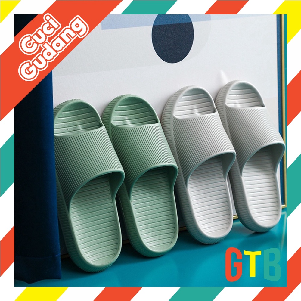 ❤GTB❤ Sandal Outdoor Sendal Jelly TEBAL BERKUALITAS Sandal Selop Rumah Non-slip Santai Empuk Nyaman Polos Elegan Sandal Rumah Sandal Kamar Mandi Anti Licin Sandal Serbaguna R619