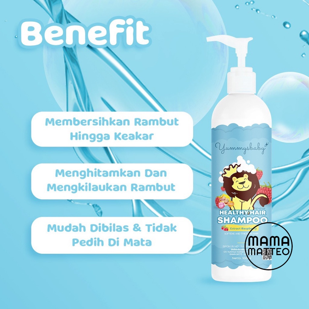 YUMMYS Baby Serum 60ML &amp; Shampoo 100ML / Serum &amp; Sampo Rambut / Penumbuh Rambut Bayi &amp; Anak