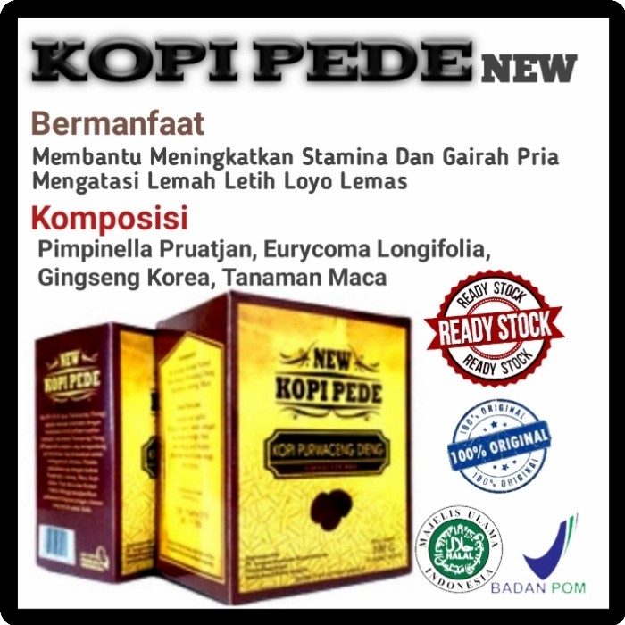 

Kopi Herbal New Kopi Pede Kopi Stamina dan Tingkatkan Gairah Pria