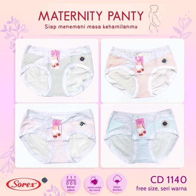 Sorex Cd Hamil-Maternity Panty 1140 Freesize/Celana dalam ibu hamil /Cd ibu hamil