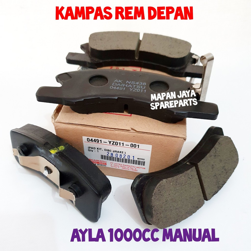ORI BRAKE PAD - KAMPAS REM DEPAN AGYA / AYLA 2013-2017 (MANUAL)