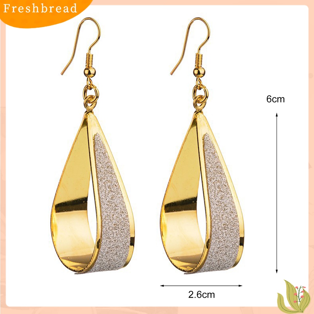 Terlaris Water Drop Shape Alloy Simple Hollow Drop Earrings Hook Earrings Party Supplies for Wedding