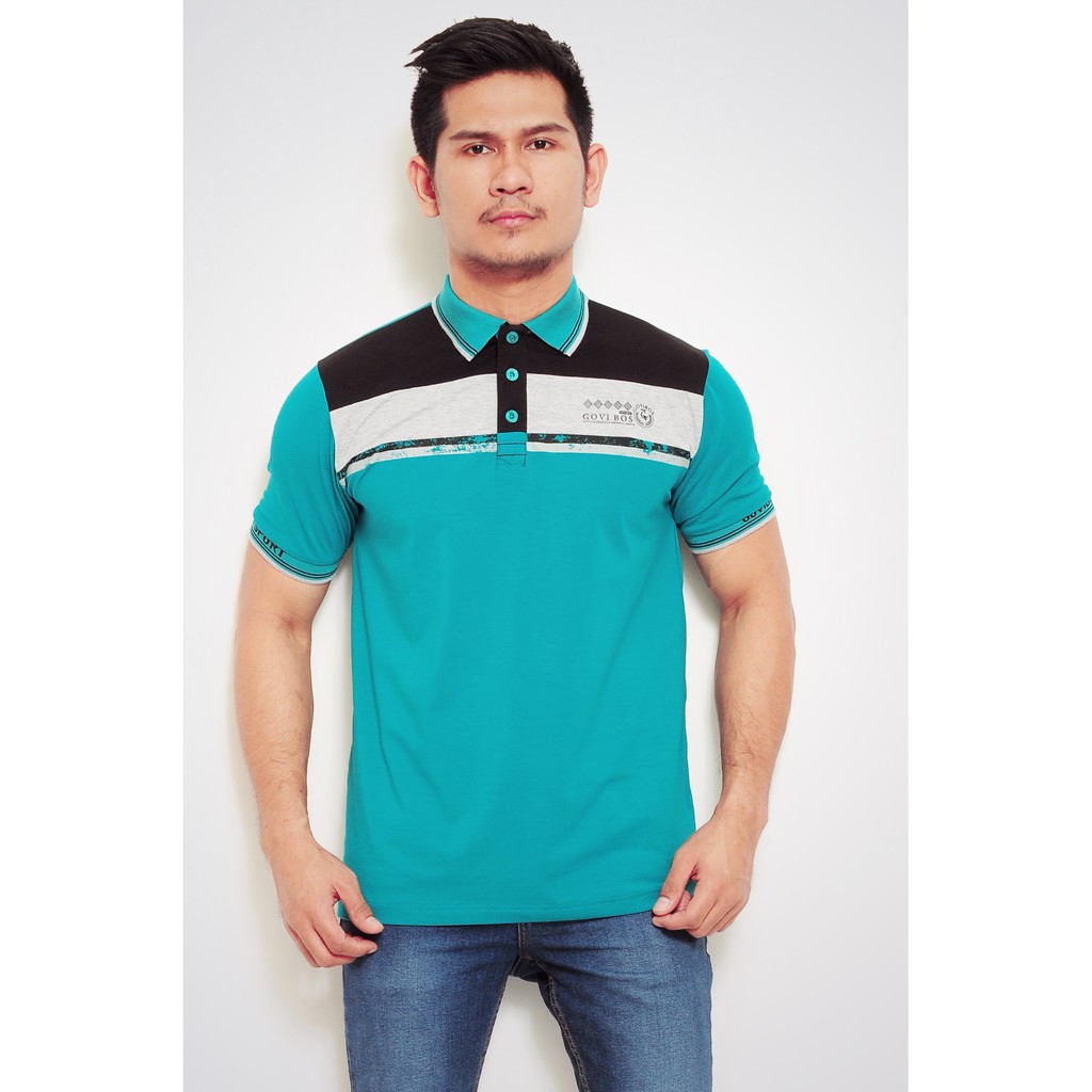Govibos Casual Sport Polo Shirt - Hijau