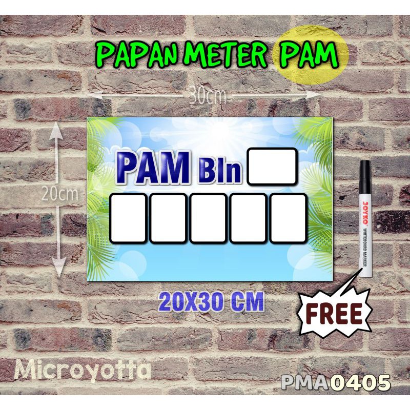 

Microyotta Papan Meter Listrik PLN PAM motif Unik - Tropical 05
