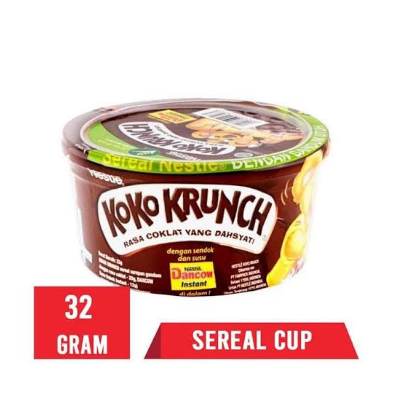 

Koko Krunch Sereal Cup 32g / Sereal Coklat