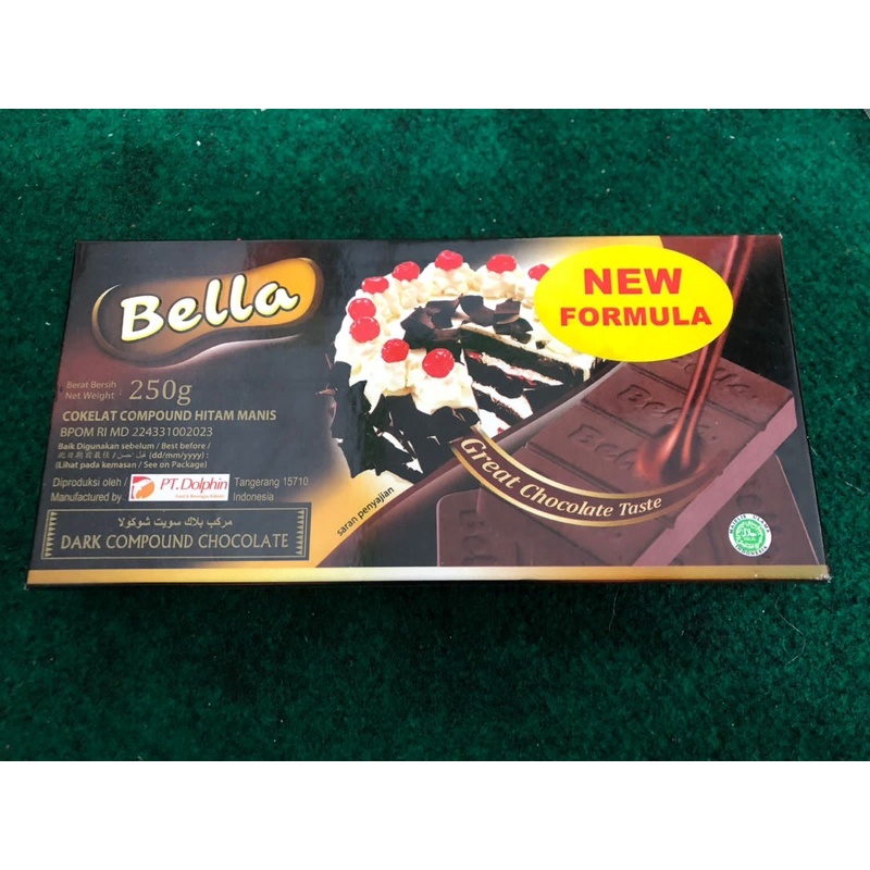 

cokelat compound Bella 250gr / coklat batang white putih