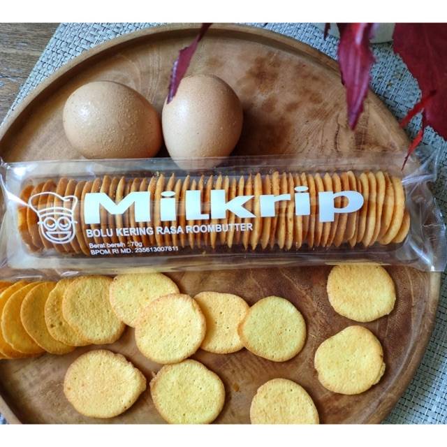 Milkrip Bolu Kering Rasa Roombutter 70 gr Kue Jadul