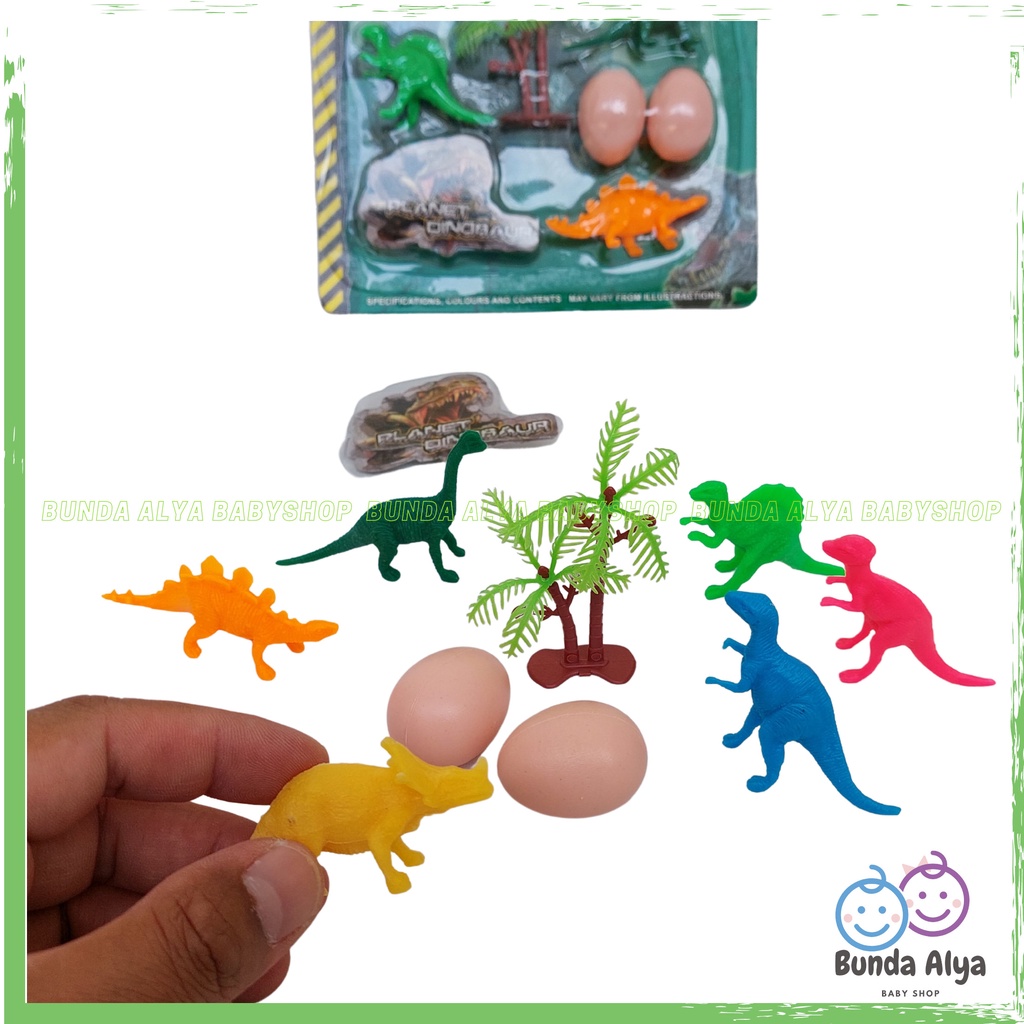 Set Mainan Anak Dinosaurus Karet  Mainan Planet Dino Kecil  Mainan Anak Animal Planet Dinosaurus SNI