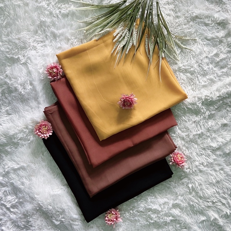 Jilbab Bela Square Premium jahit tepi