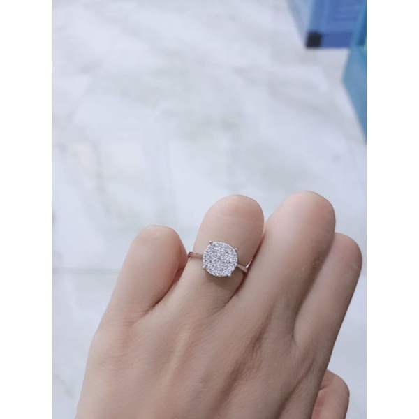 cincin di*r mp full/ cincin perak asli silver 925 lapis emas/ cincin fashion import