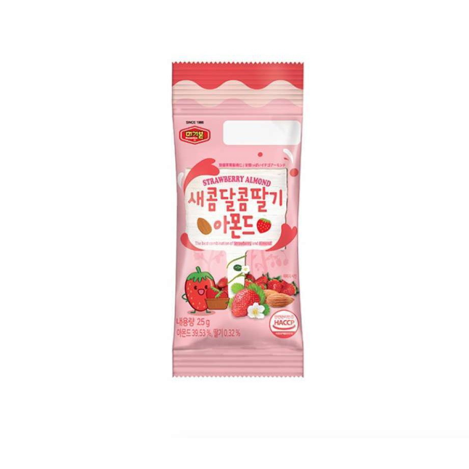 

Murgerbon Strawberry Almond - Kacang Almond Korea rasa strawberry 25gr