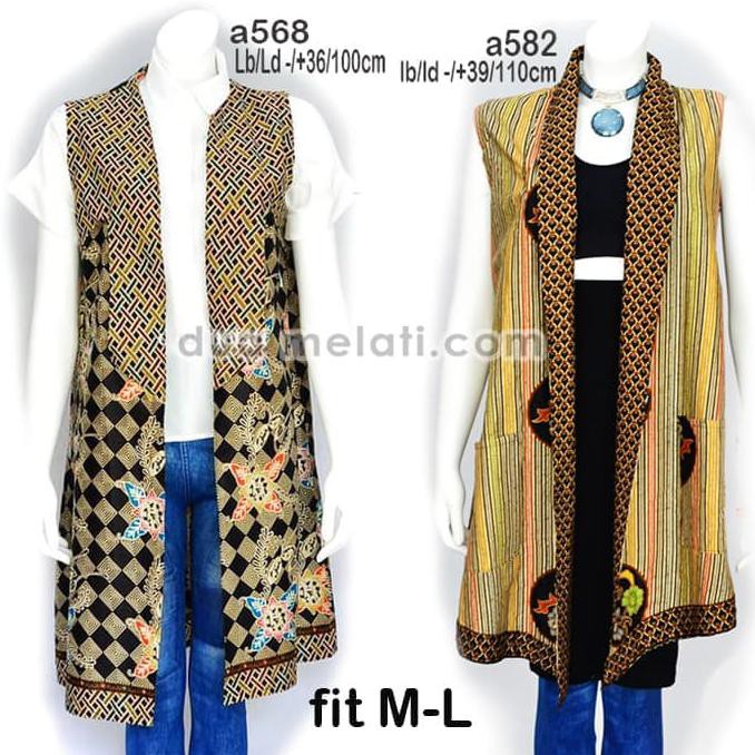 Terbaru Baju Batik Atasan Batik Wanita Outer Cardigan Batik A582 Sale