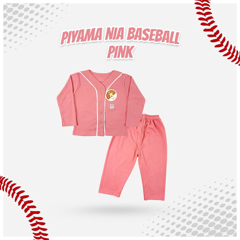 NEW SALE!!! Nia / Baju Setelan Piyama Baju Tidur Bayi Baju Nia Premium Baseball