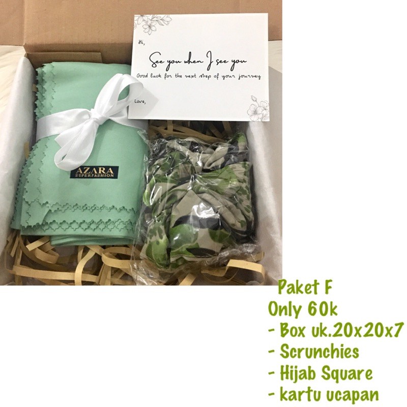 

Gift box | Hampers | kado | Paket F