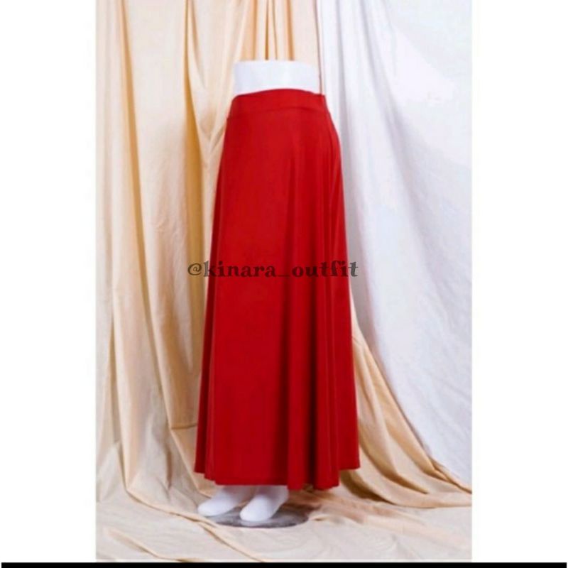 rok panjang merah allsize dan jumbo size | rok wanita dewasa agustusan kemerdekaan | merah putih