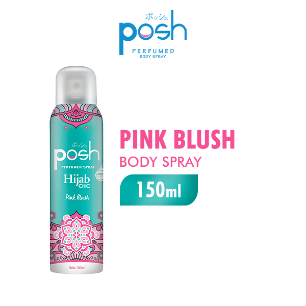 Posh Hijab Spray Cologne Pink Blush Botol 150 ml