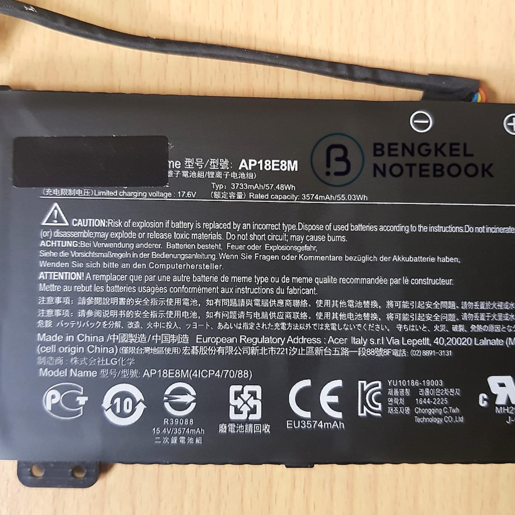 Baterai Acer Nitro 5 AN515-54 AN515-43 AN517-51 AN715-51 AN715 A715-74G Acer Nitro 7 Predator Helios 300 PH317-53 Acer AP18E7M AP18E8M