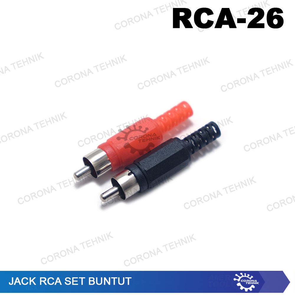 Buntut Plastik Set Jack RCA