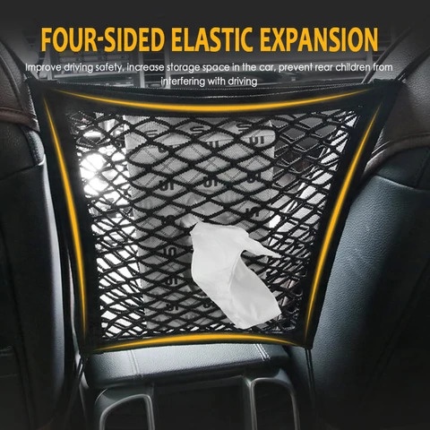 SEAMETAL Jaring Mesh Penyimpanan Barang Mobil Car Net Organizer C38419 YG05 QM4051