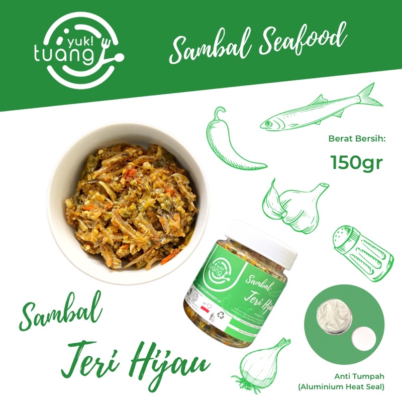 

Sambal Teri Hijau / Sambal Seafood / Sambal Rumahan / Sambal Enak / Sambal Pedas dan Gurih