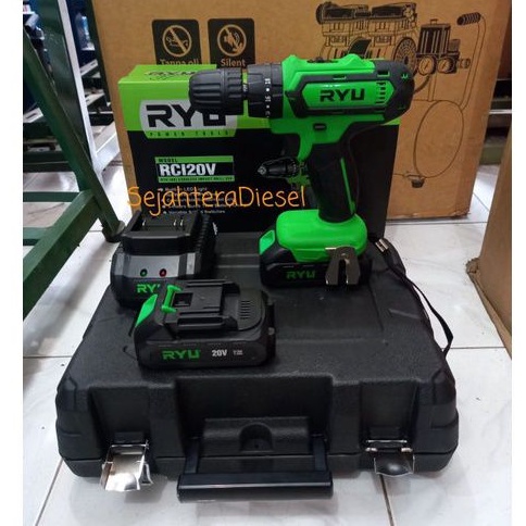 Bor charger  baterai 20V RYU RCI20volt//Cordless impact drll RYU 20V