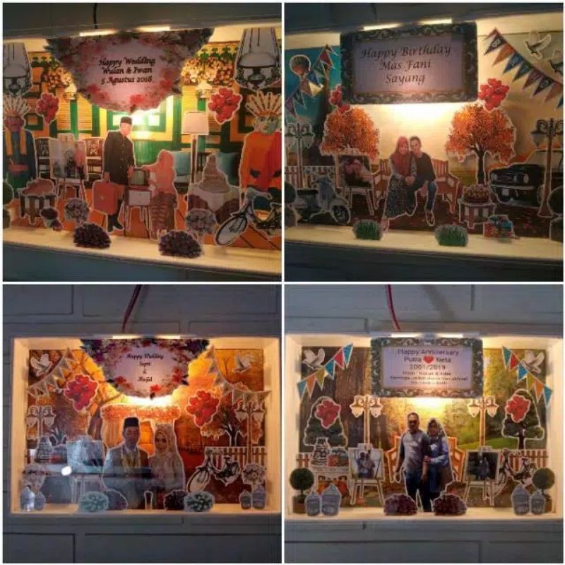 CUSTOME FOTO BOX 3D LIGHT POP UP