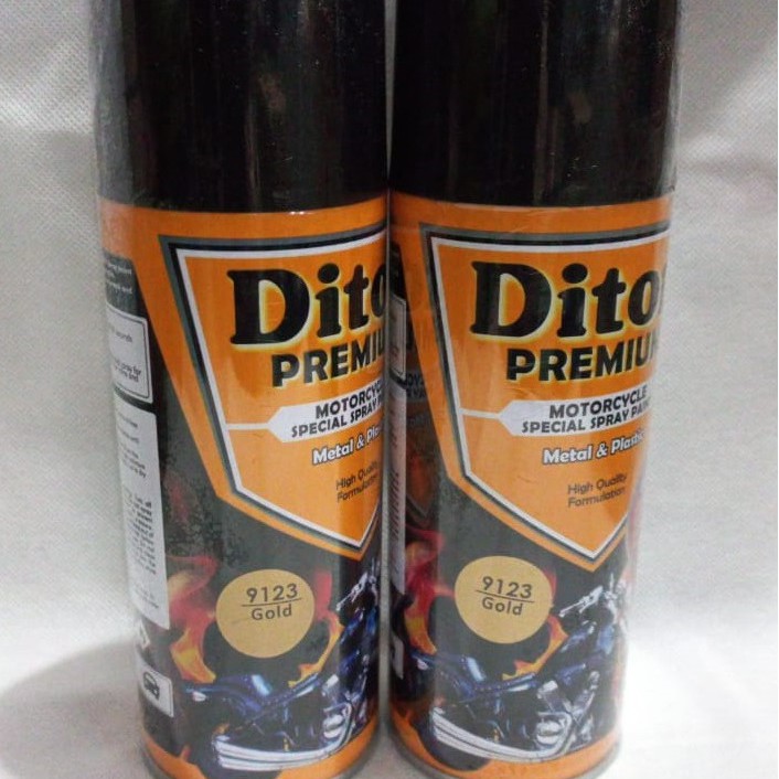 Pilok Pilox Cat Semprot DITON Premium 9123 Gold / Emas (400cc / 400ml)