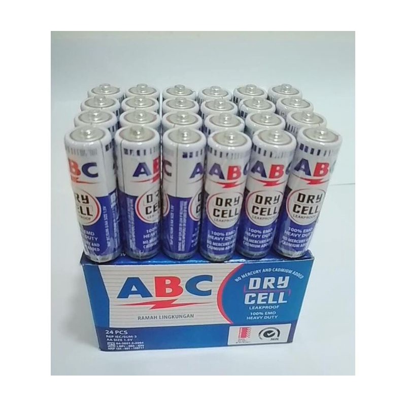 ABC Batere Biru AA / Batere Jam Dinding