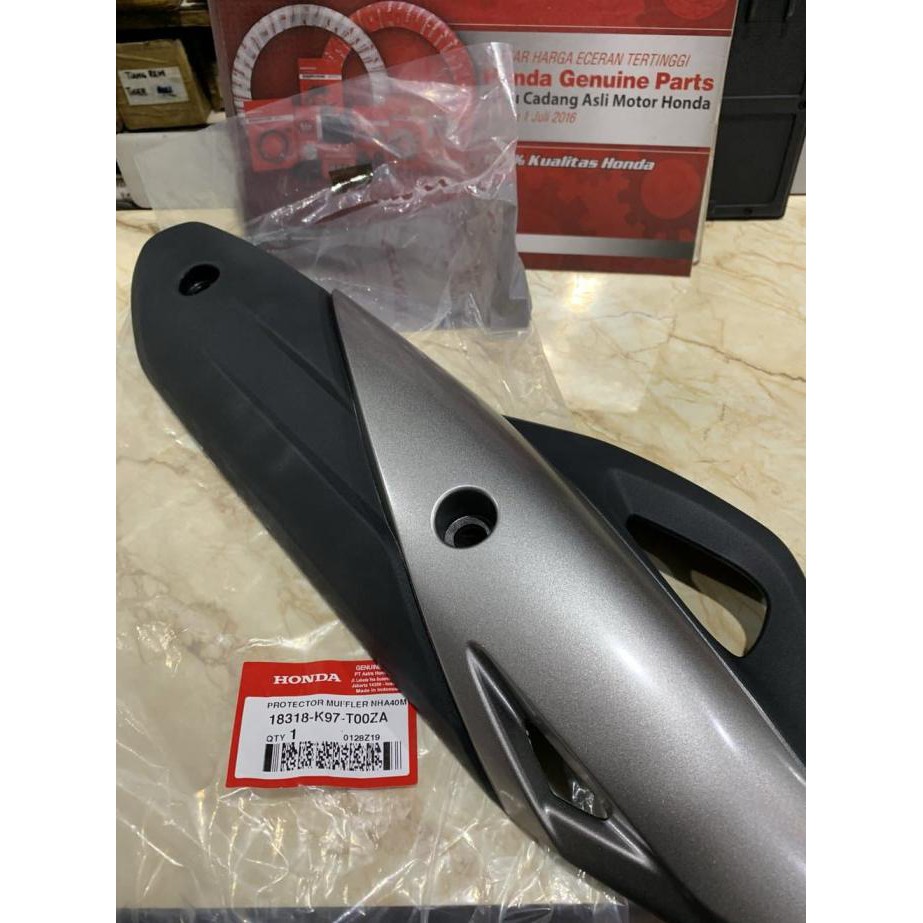 Promo Cover Tutup Tameng Knalpot Pcx 150 Lokal Asli Ori Honda Diskon