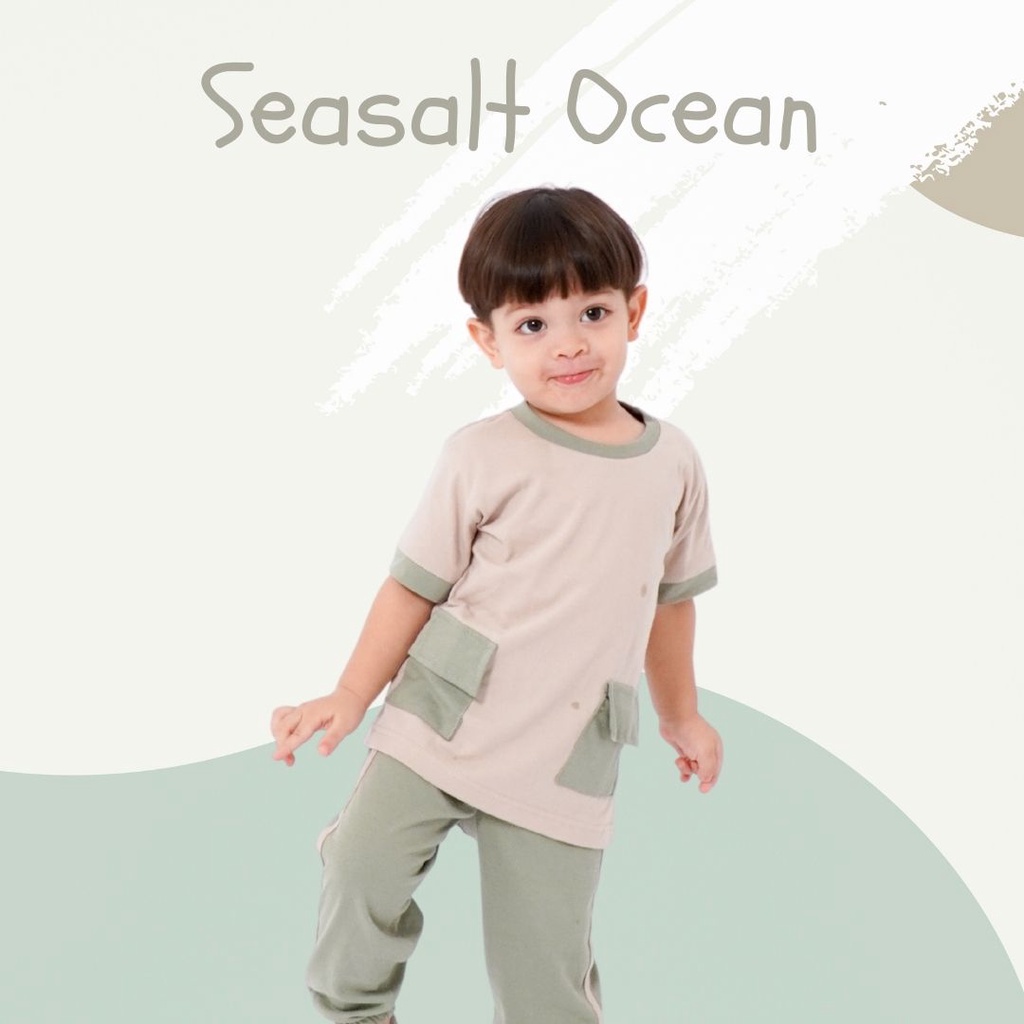 Playset Anak Earthy Series Original Super Premium Setelan Anak Kaos Celana Panjang Unisex