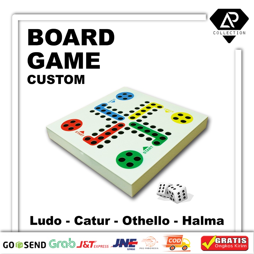 Board Game Acrylic Custom - Ludo Catur Othello Halma