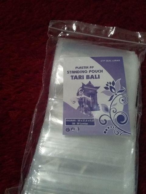 Plastik Pp Standing Pouch 16x32 Cm Klip Berdiri