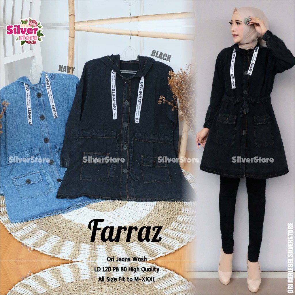 JAKET PARKA JEANS JUMBO FARRAZ HQ KEKINAIN GBM