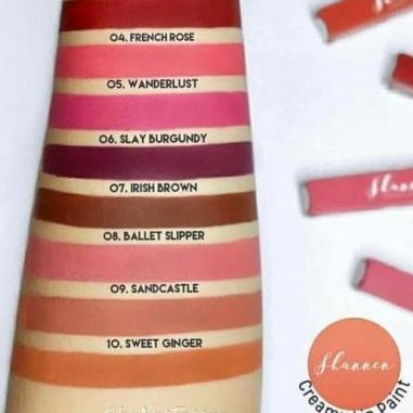 ♜ SHANNEN ( No. 01 - 15 ) LIP MATTE LIP CREAMY LIP PAINT / LIPSTIK SHANNEN ➤