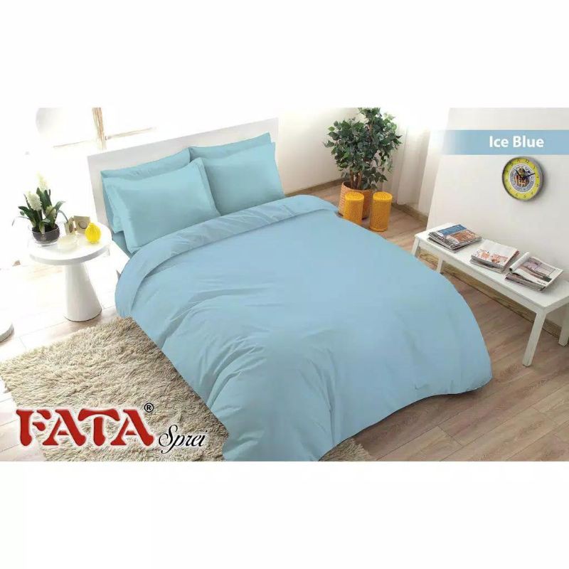 FATA sprei fata polos embos ice blue UK.180x200/160x200