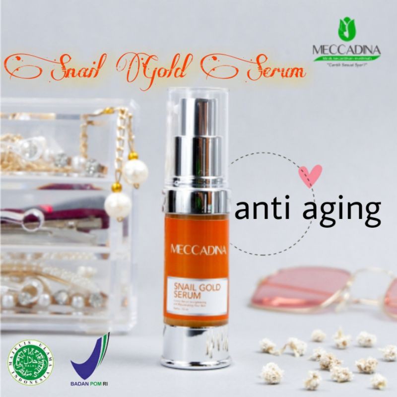 SERUM ANTI AGING BPOM / SNAIL GOLD SERUM MENYAMARKAN FLEK HITAM DAN KERUTAN